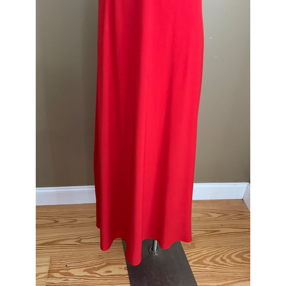 Jill Jill Stuart Red Dress Popover Halter Gown 2 Minimalist Elegant Gala - Picture 5 of 11
